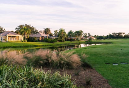 aerial image of beautiful Florida west coast golf course