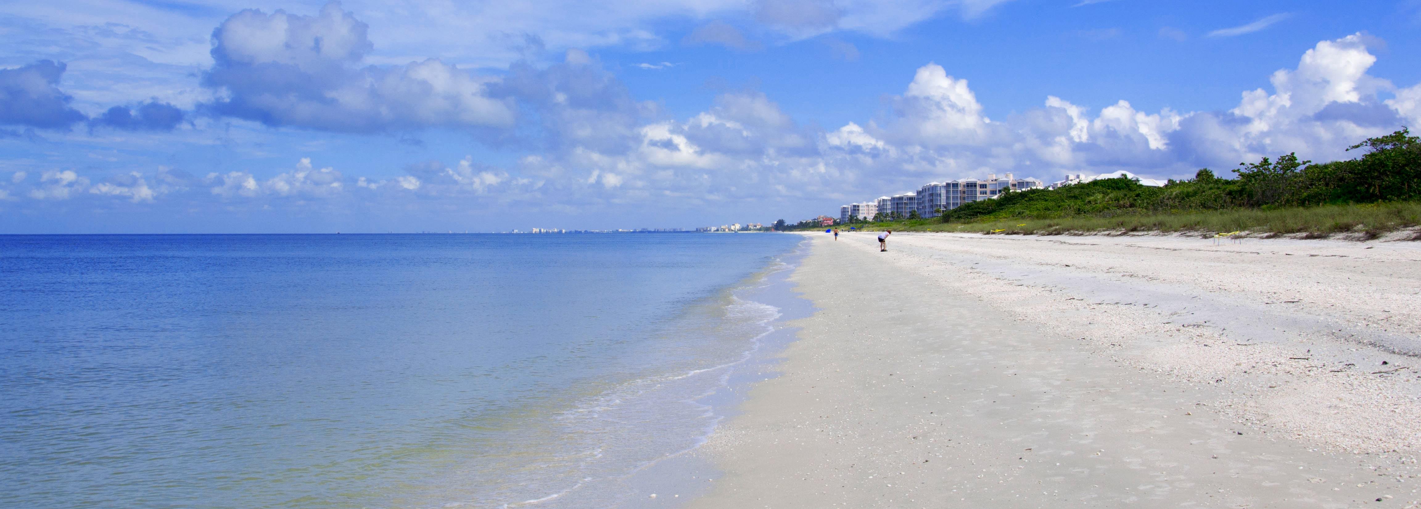 Shoreline at Barefoot Beach, FL USA