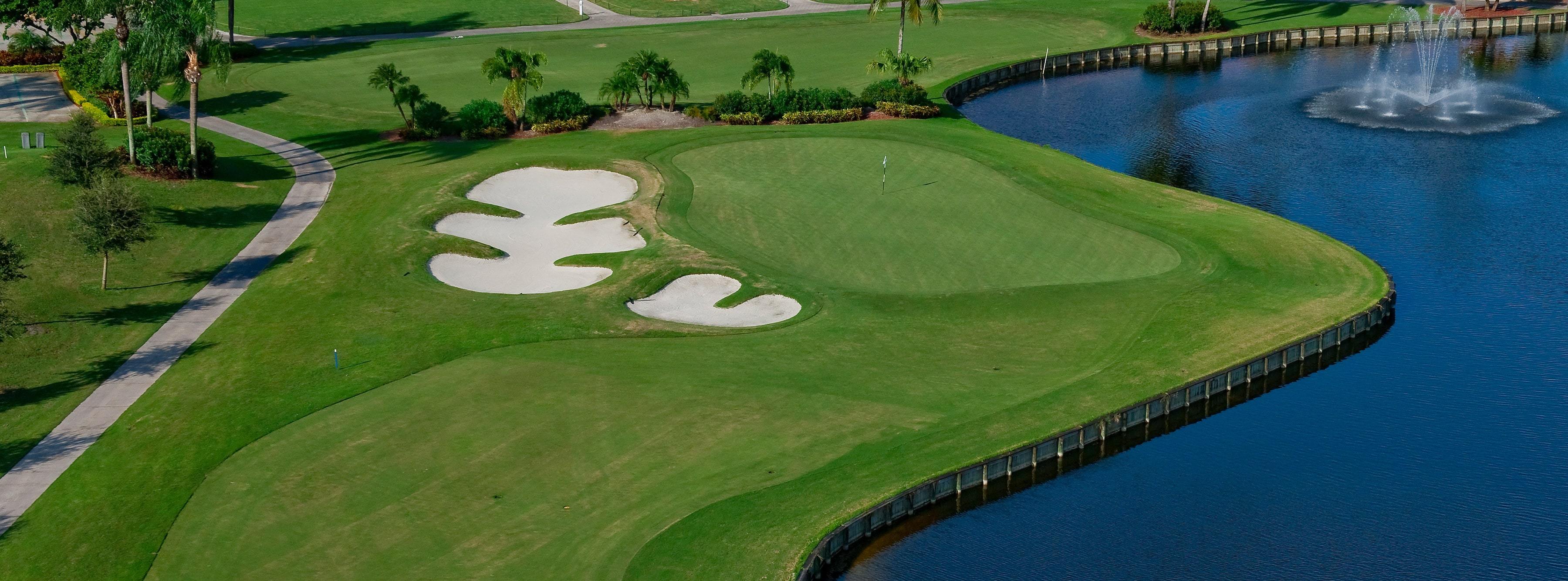 A beautiful golf course in North Naples, Florida.